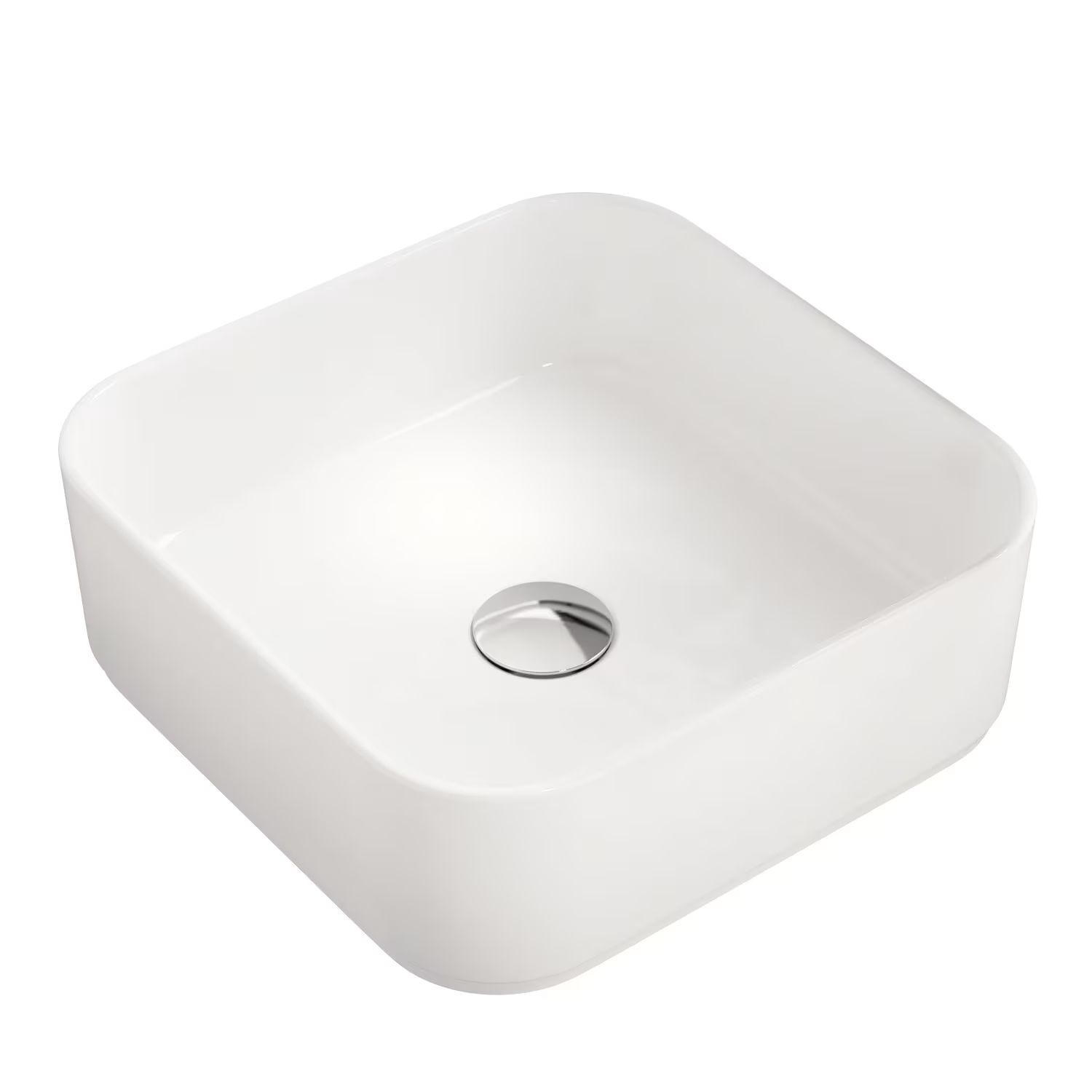 Kronenbach Cube mosdótál 38.5x38.5 cm négyzet mosdótálak fehér KB144380CU