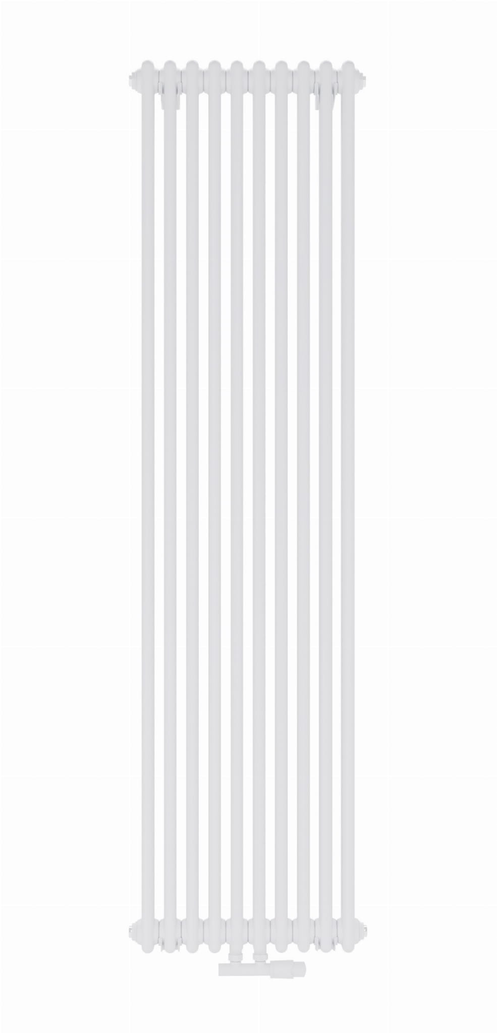 Luxrad Columnus 2 dekoratív radiátor 200x56 cm podłączenie alsó fehér COL220005609016ZDC