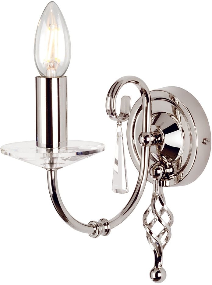 Elstead Lighting Aegean oldalfali lámpa 1x60 W nikkel AG1-POL-NICKEL