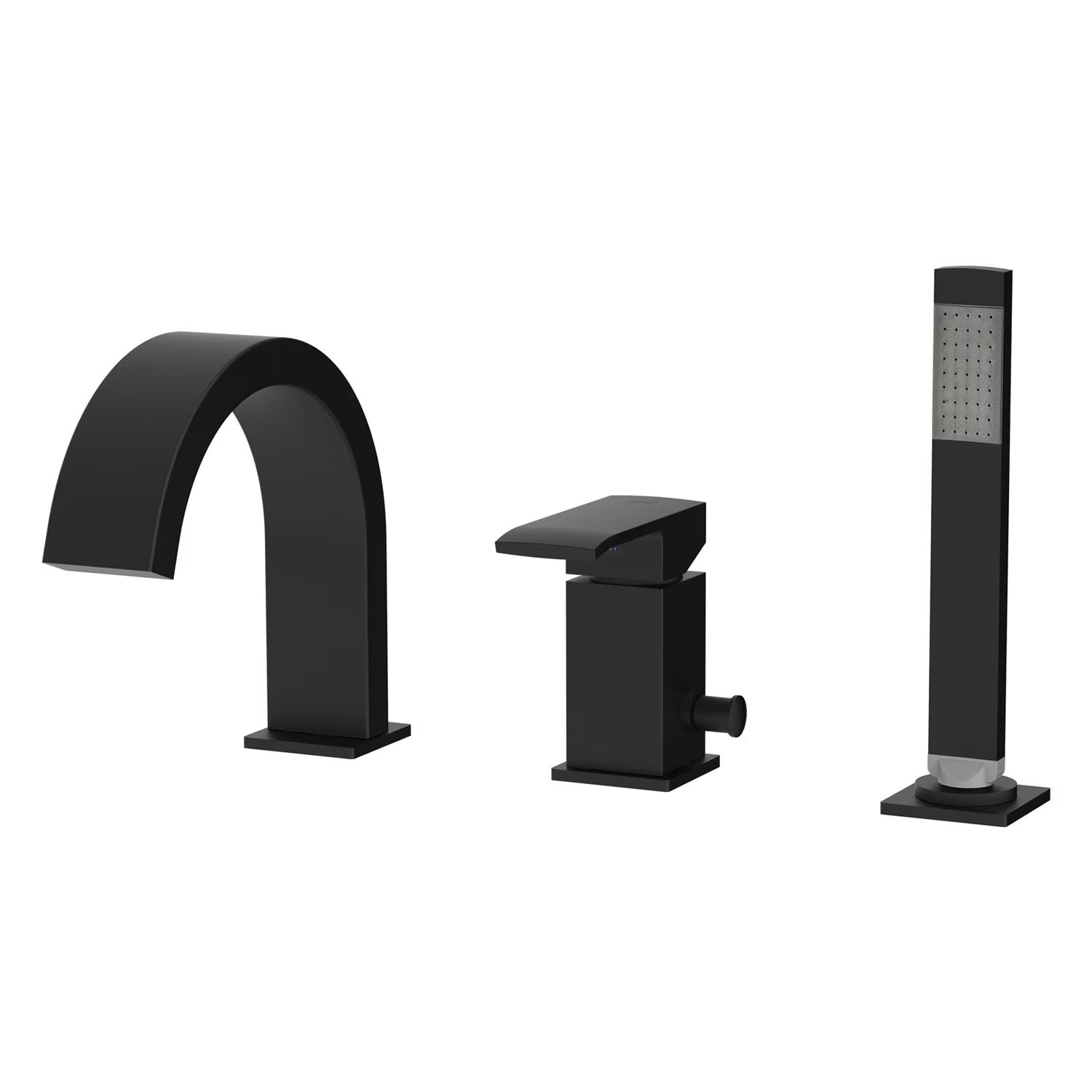 Kronenbach Quara 3.0 kád és zuhany csaptelep fürdőkád fölé fekete KB100366C11