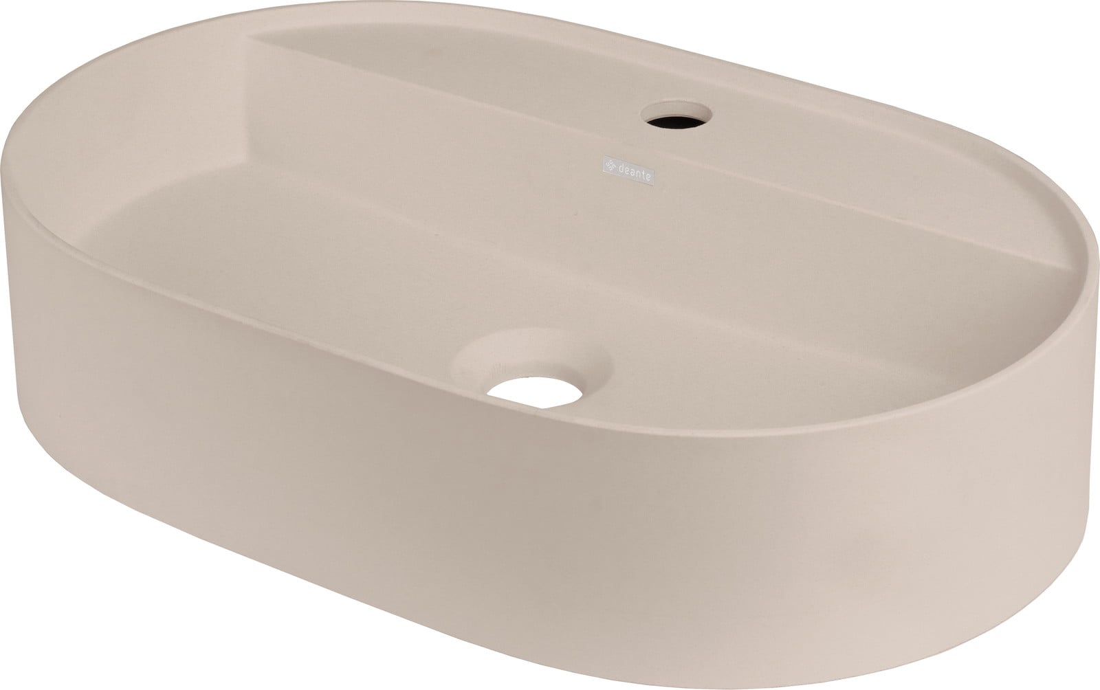 Deante Silia mosdótál 55x35 cm ovális mosdótálak barna/bézs CQS_5U6B