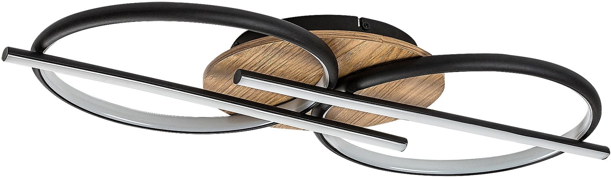 Rabalux Arash mennyezeti lámpa 4x40 W fehér-fekete-fa 71403