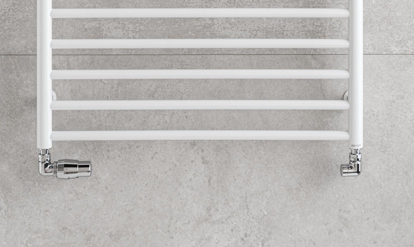 P.M.H. Vision termosztatikus sarokszelep fehér VISION-LW