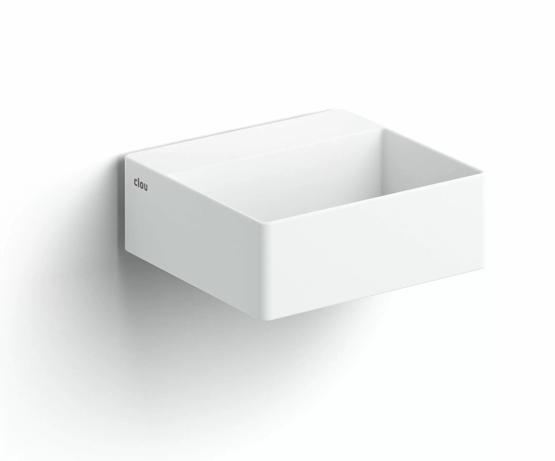 Clou New Flush mosdótál 28x27 cm négyszögletes klasszikus-mosdótálak fehér matt CL/03.13410