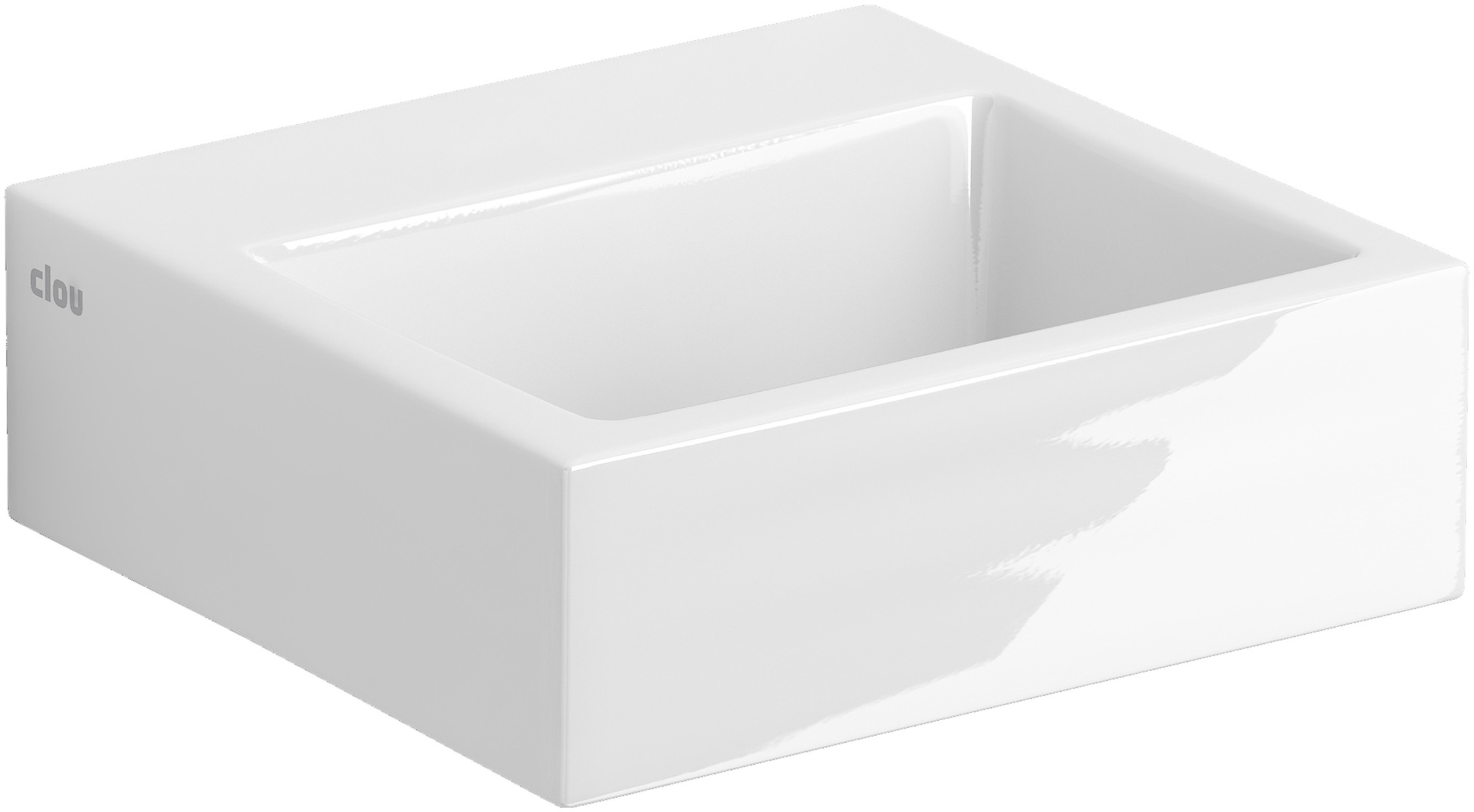 Clou Flush mosdótál 28x27 cm négyszögletes klasszikus-mosdótálak fehér CL/03.03011