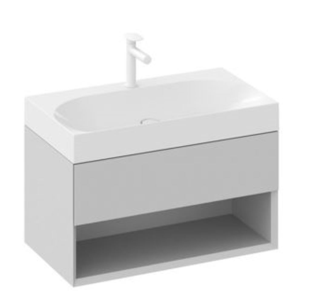 Ravak Lite szekrény 80x45x43 cm mosdókagyló alá akasztható szürke X000001865