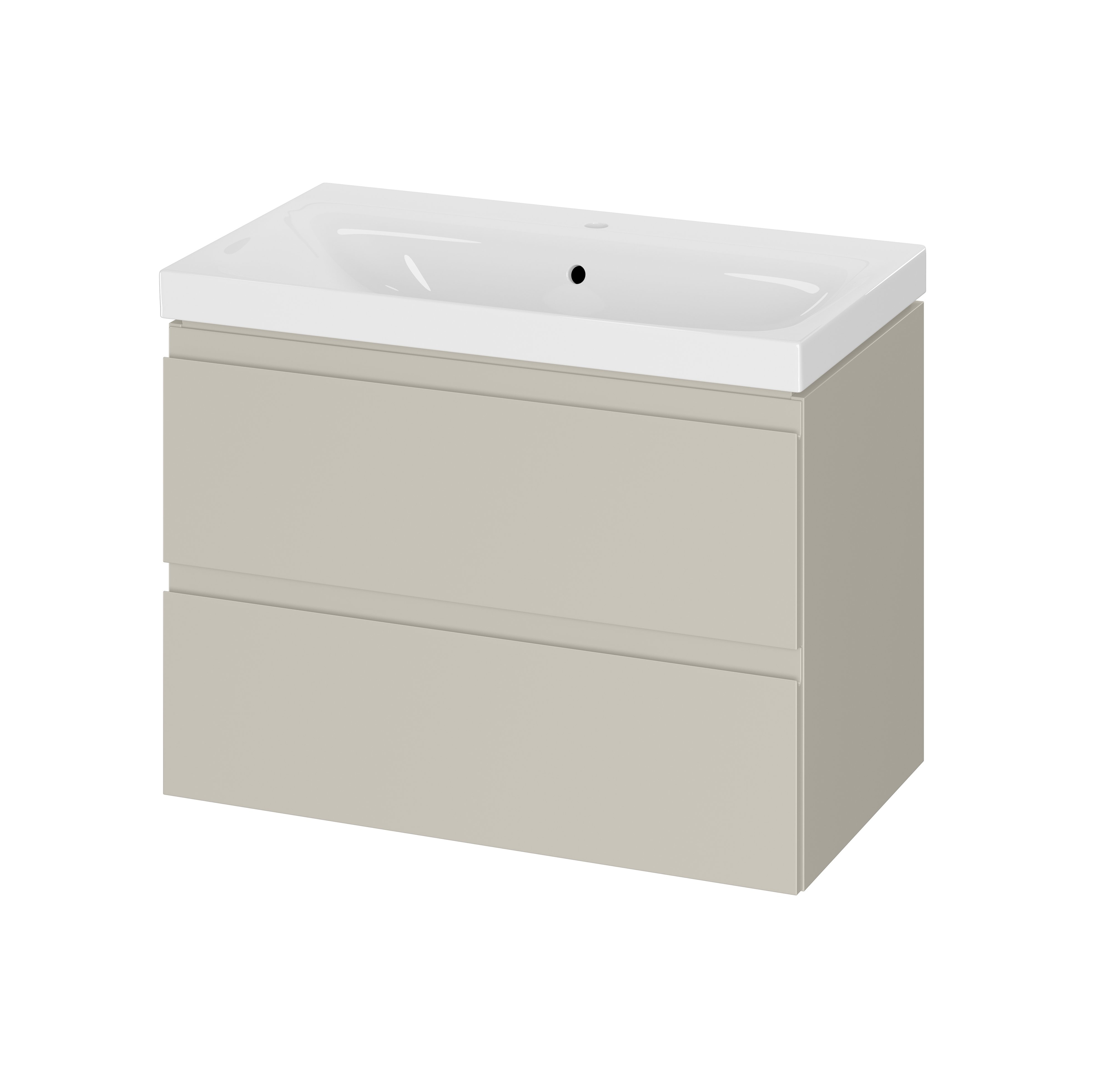 Cersanit Moduo mosdó szekrénnyel 80 cm bézs S4013-009
