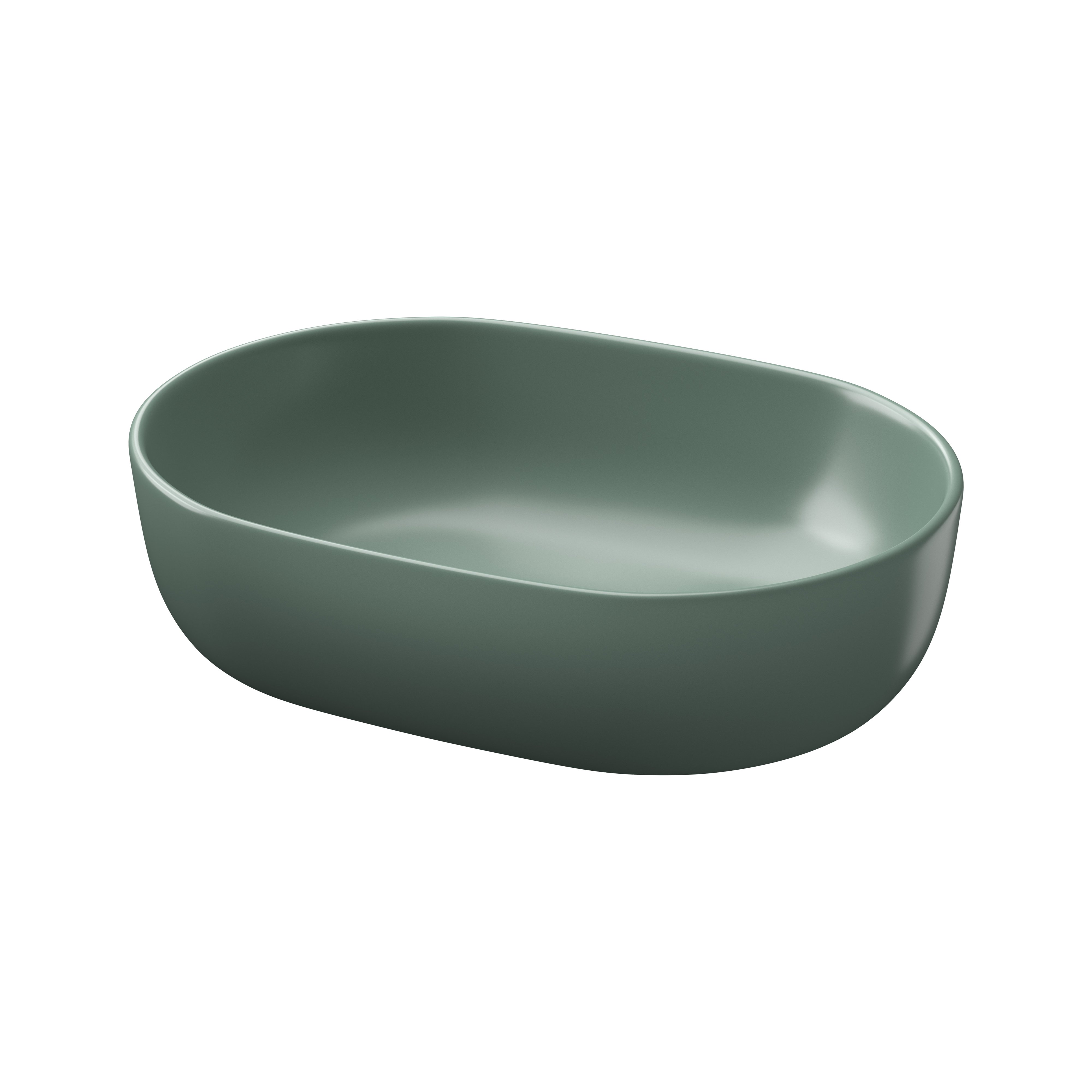 Cersanit Moduo mosdótál 50x35.5 cm ovális mosdótálak zöld K116-130