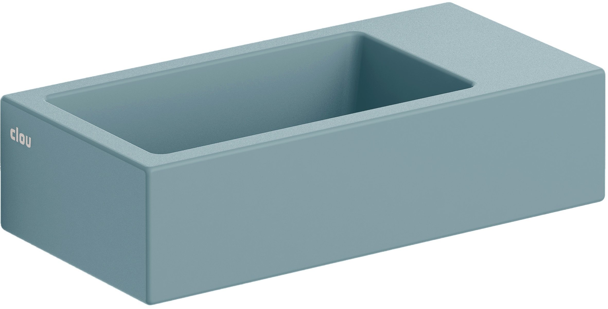Clou Flush mosdótál 36x18 cm négyszögletes klasszikus-mosdótálak kék CL/03.38031
