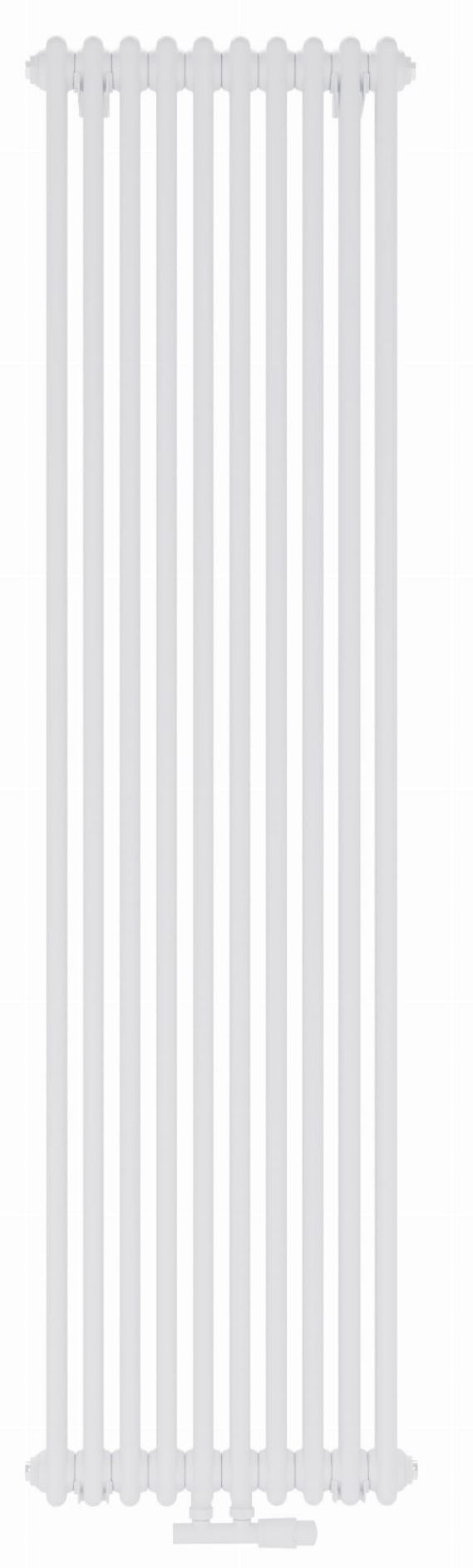 Luxrad Columnus 2 dekoratív radiátor 180x29 cm podłączenie alsó fehér COL2180002909016ZDC