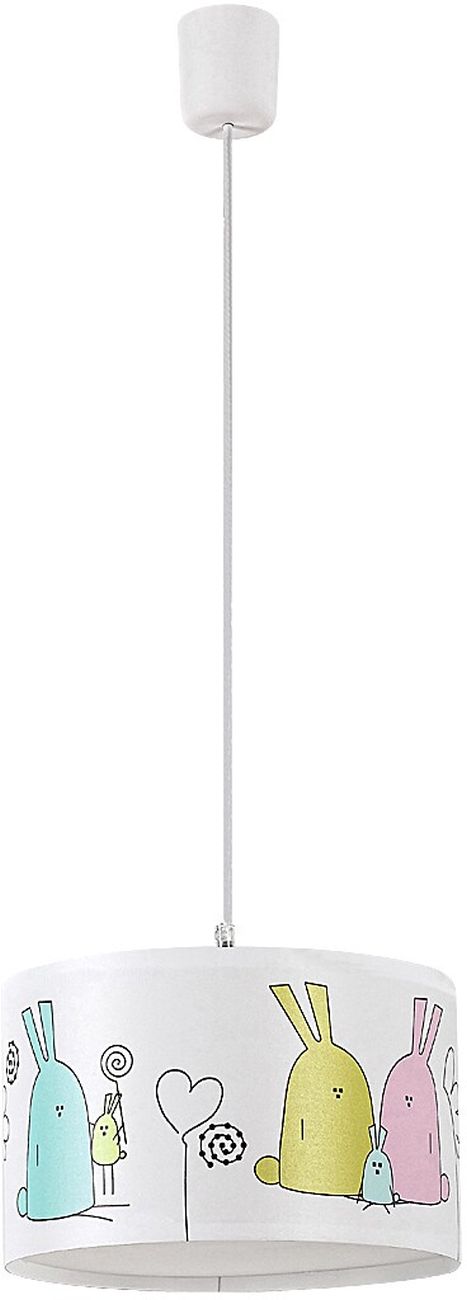 Rabalux Flappy függőlámpa 1x40 W fehér-sokszínű 72166