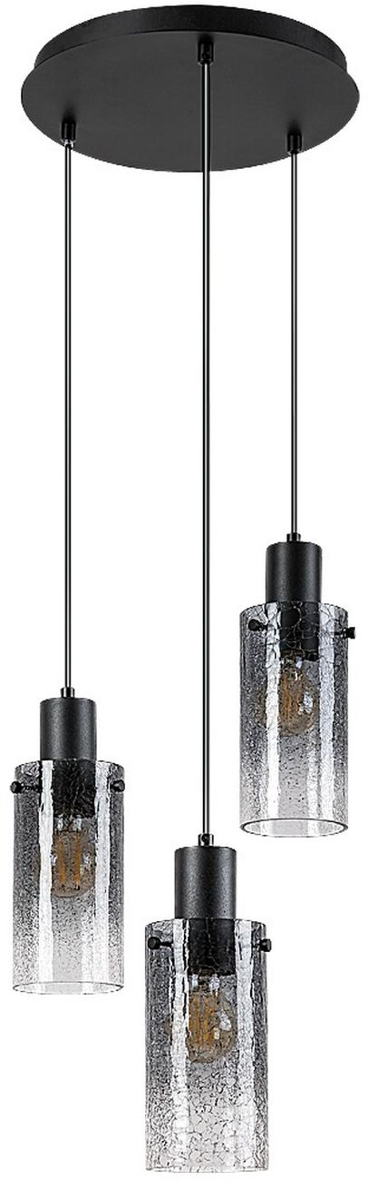 Rabalux Fumea függőlámpa 3x60 W fekete-füst színű 72038