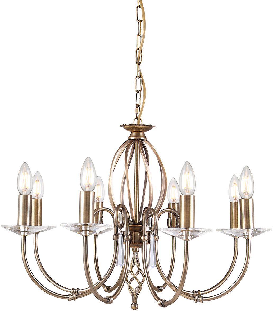 Elstead Lighting Aegean függőlámpa x60 W sárgaréz AG8-AGED-BRASS