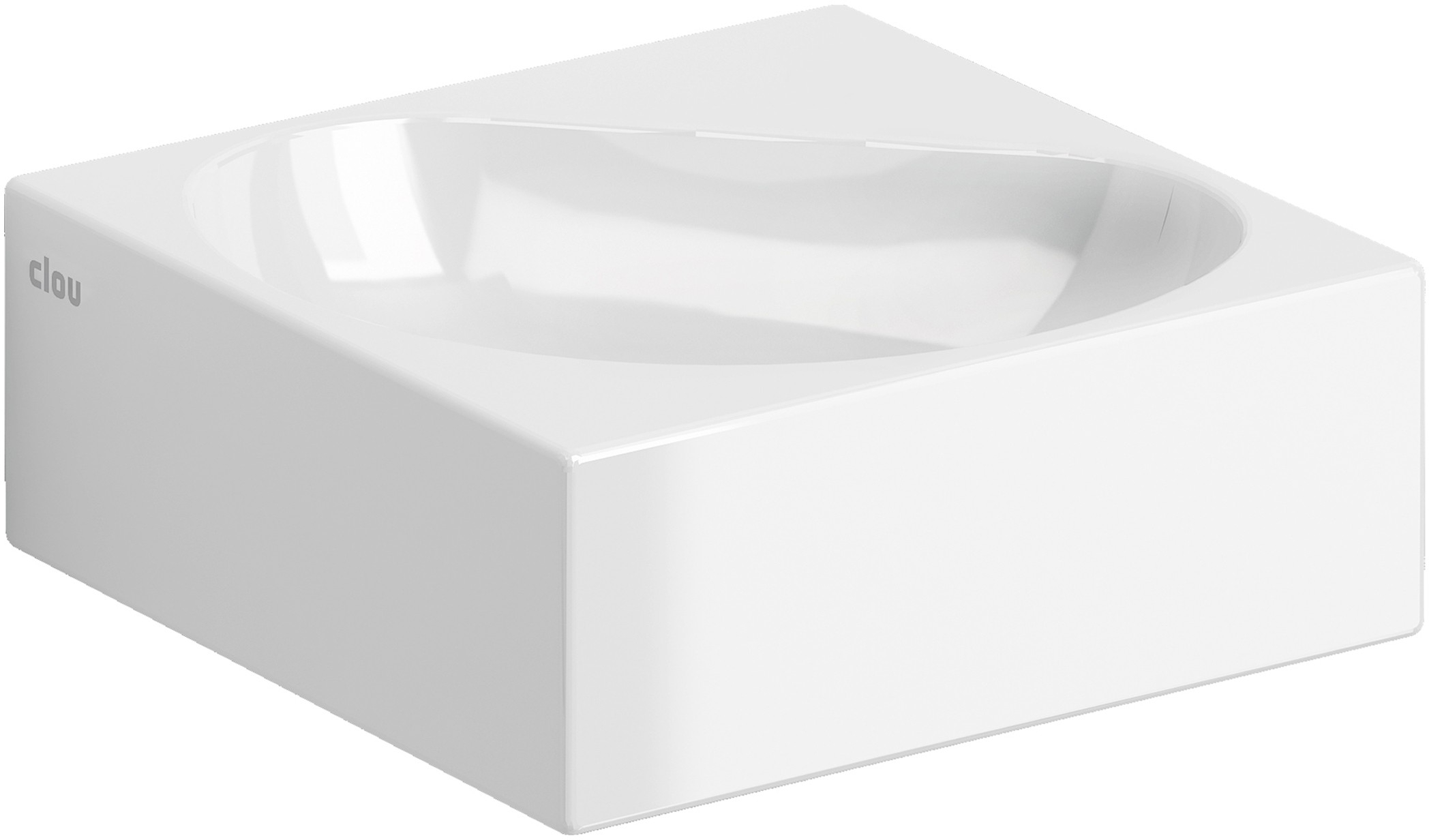 Clou Flush mosdótál 27x27 cm négyzet klasszikus-mosdótálak fehér CL/03.03051