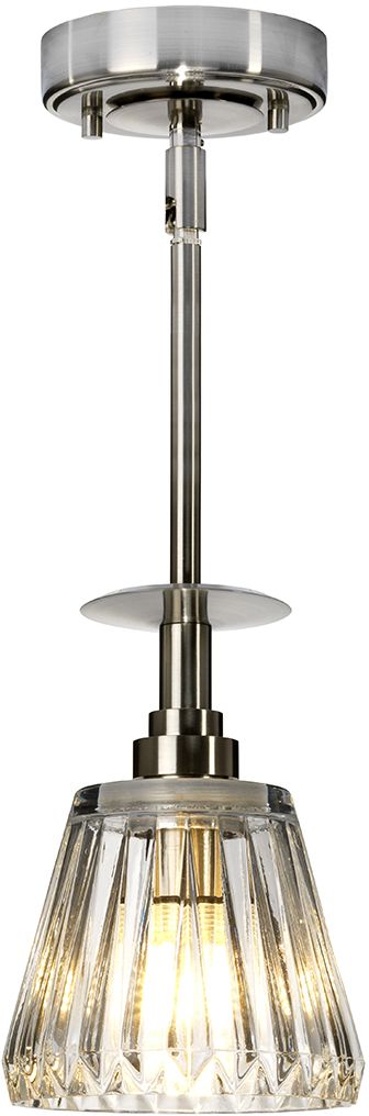 Elstead Lighting Agatha függőlámpa 1x3 W nikkel BATH-AGATHA1P-BN