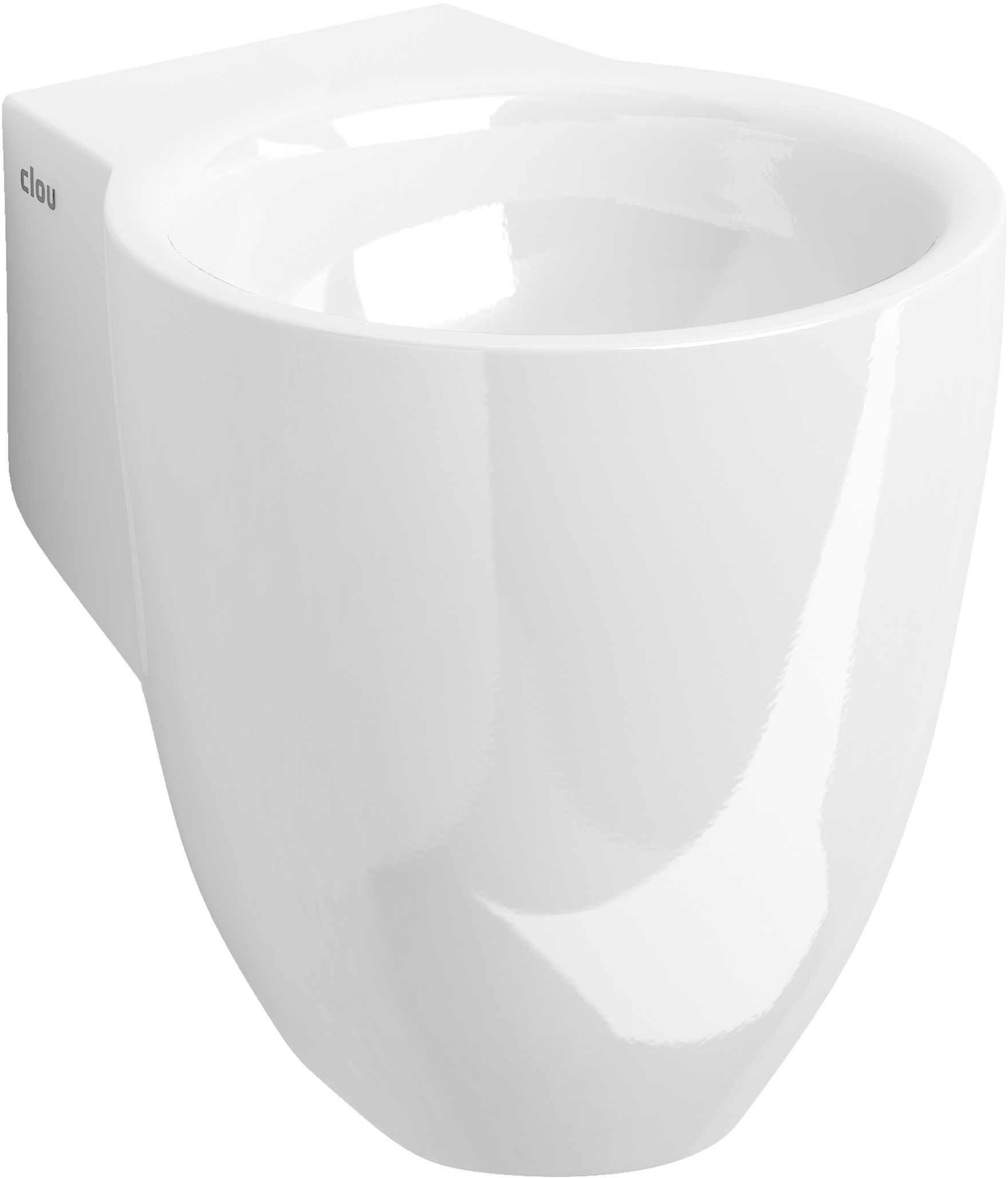 Clou Flush mosdótál 31.5x27 cm kerek klasszikus fehér CL/03.03061