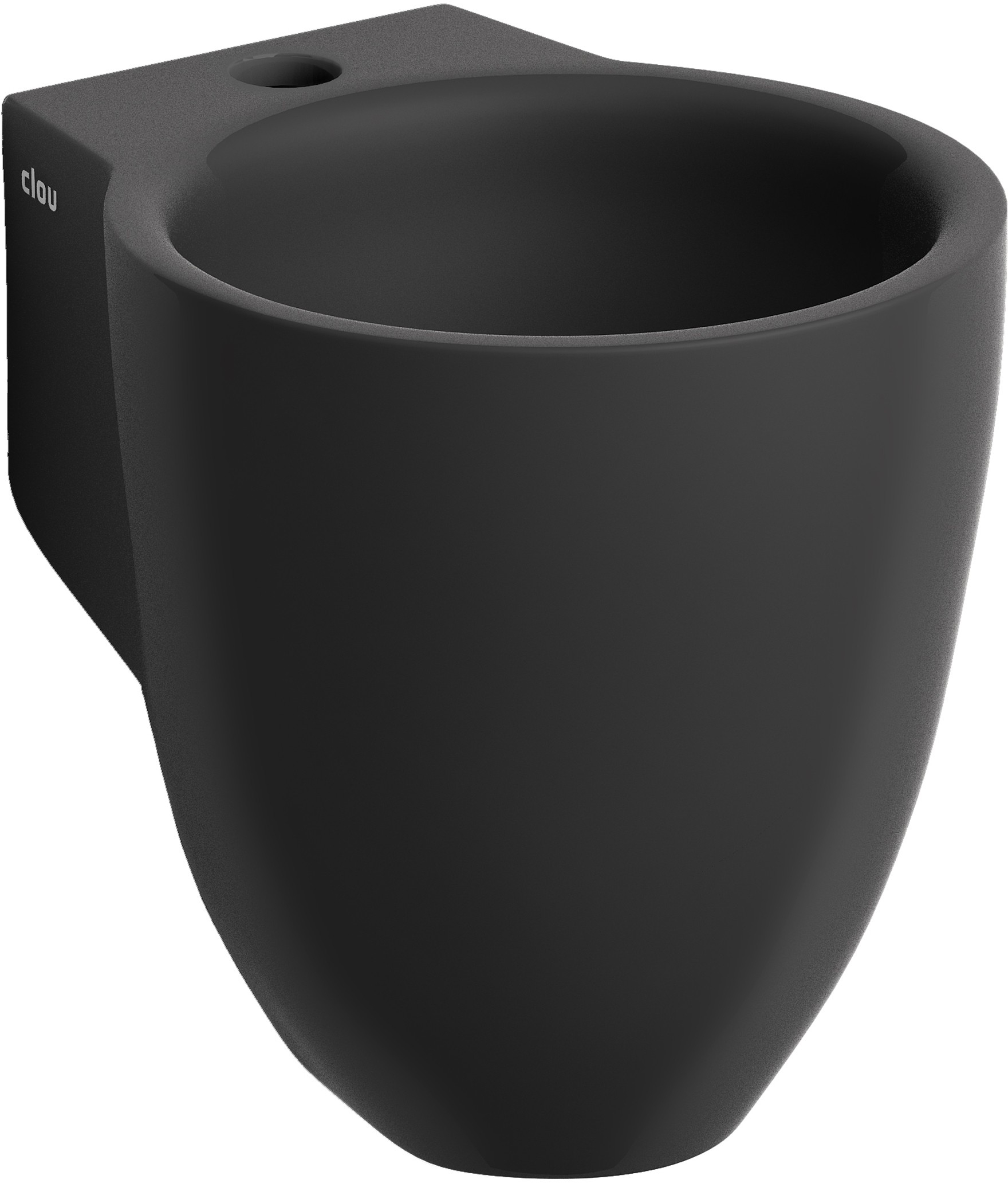 Clou Flush mosdótál 31.5x27 cm kerek klasszikus fekete CL/03.12060