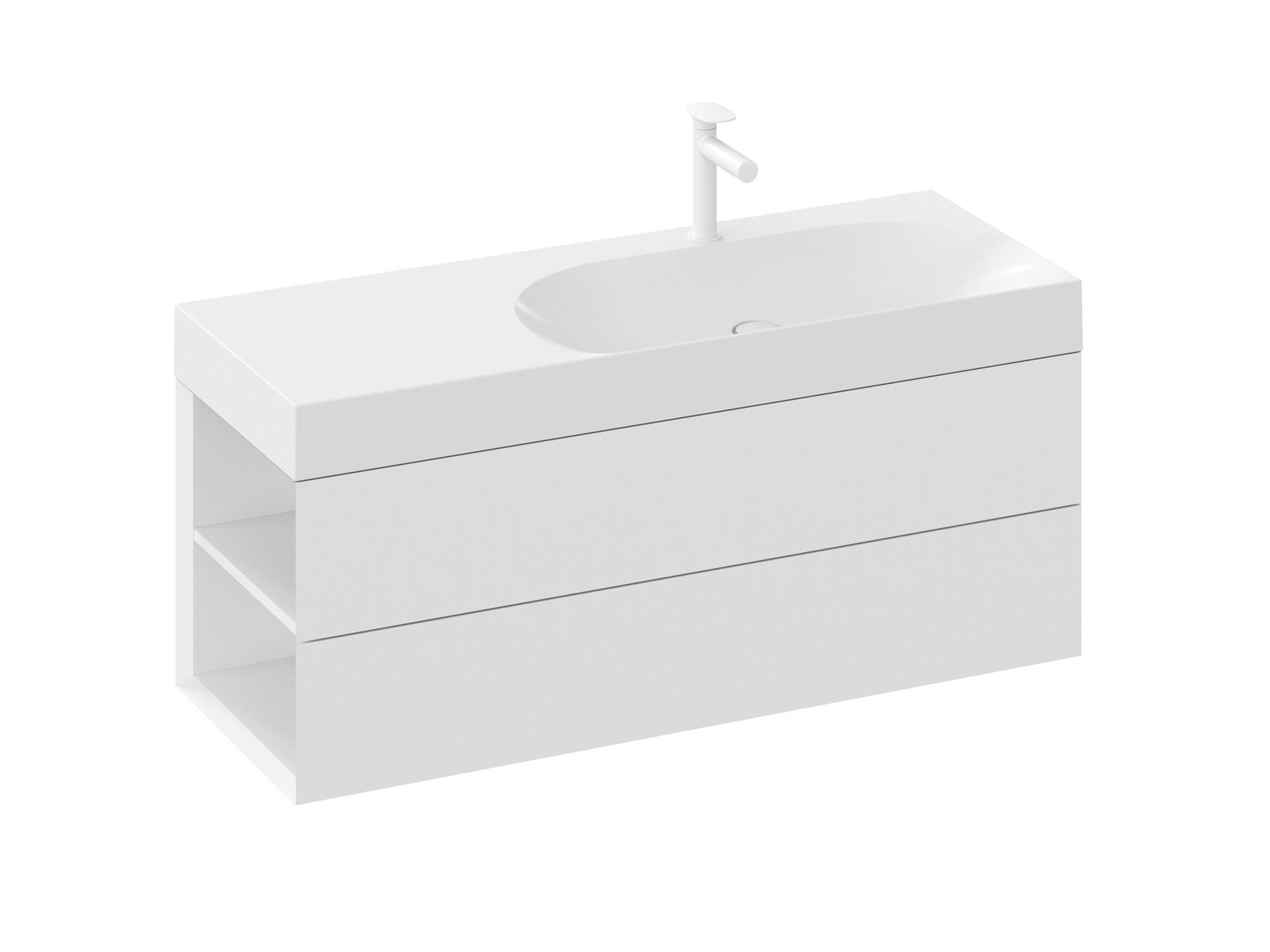 Ravak Lite szekrény 120x45x43 cm mosdókagyló alá akasztható fehér X000001879