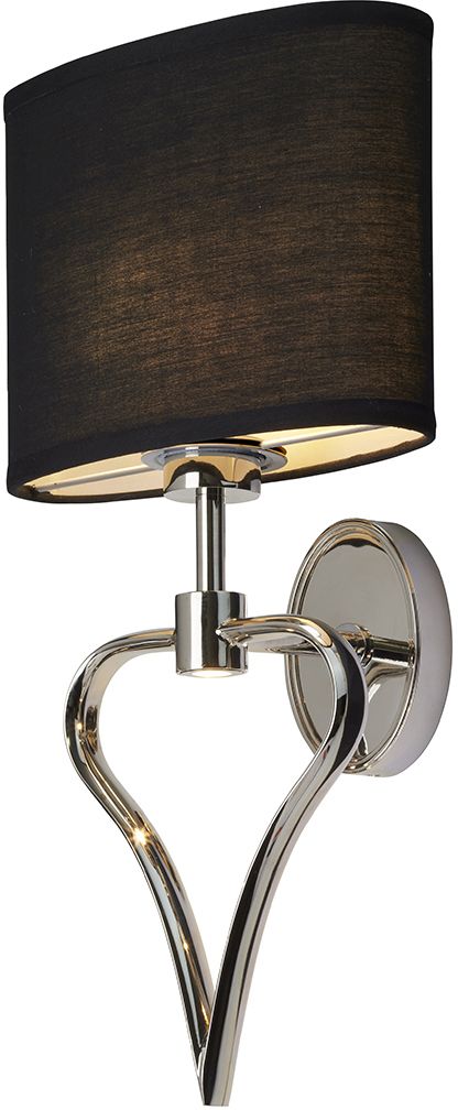 Elstead Lighting Falmouth oldalfali lámpa 2x3 W fekete-króm BATH-FALMOUTH-PC