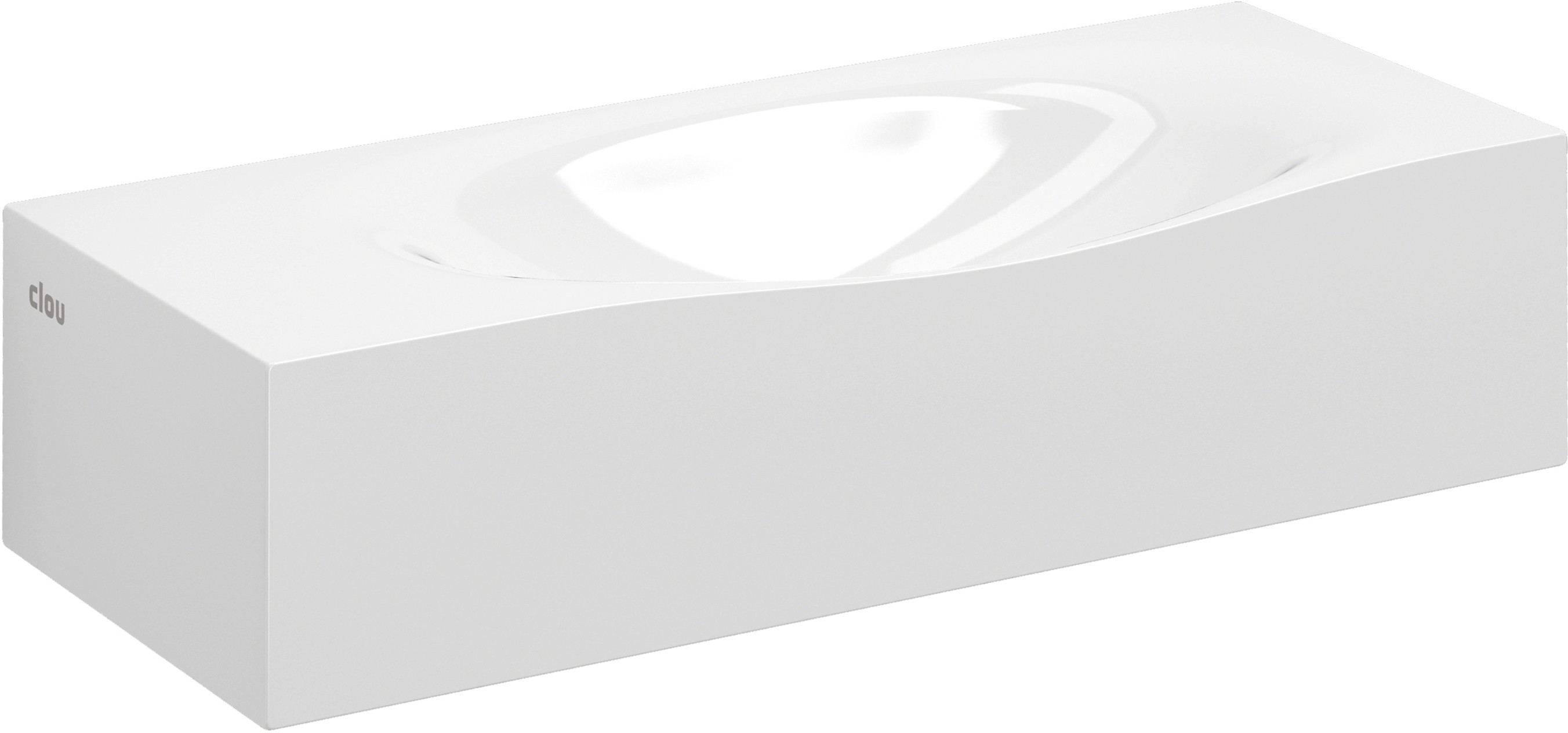 Clou Hammock mosdótál 45x18 cm négyszögletes klasszikus-mosdótálak fehér CL/03.08370