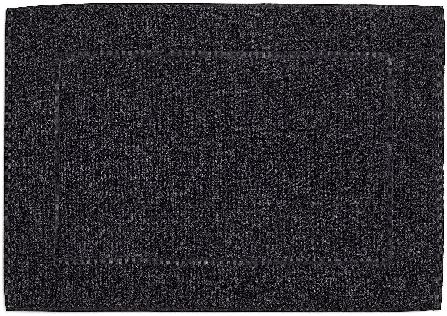 Kela Lavinia fürdőszoba szőnyeg 70x50 cm négyszögletes fekete KE-23909