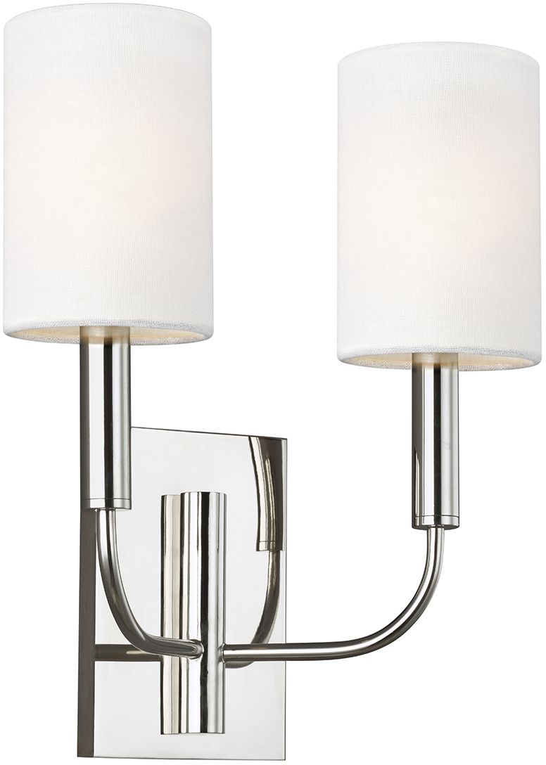 Elstead Lighting Brianna oldalfali lámpa 2x60 W nikkel FE-BRIANNA2-PN