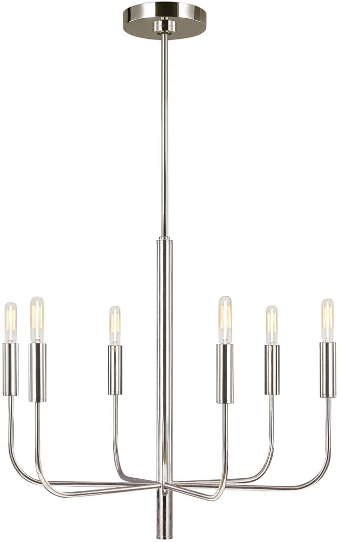 Elstead Lighting Brianna függőlámpa 6x60 W nikkel FE-BRIANNA6-PN