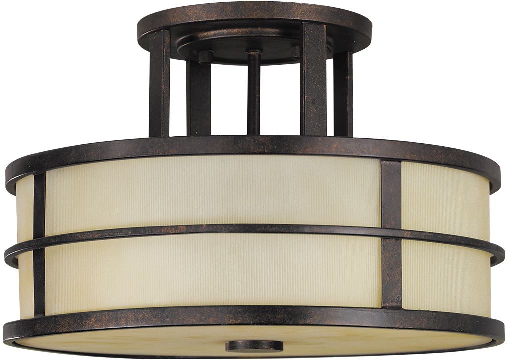 Elstead Lighting Fusion mennyezet 3x60 W barna FE-FUSION-SF