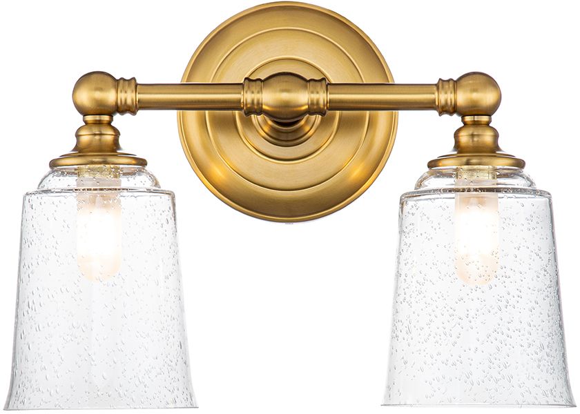 Elstead Lighting Huguenot Lake oldalfali lámpa 2x3 W sárgaréz FE-HUGOLAKE2BATH-BB