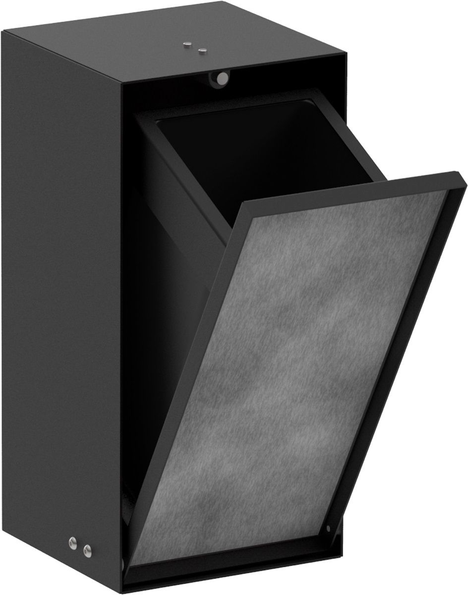 Hansgrohe XtraStoris Rock szemeteskosár 2.5 l fekete 56063670