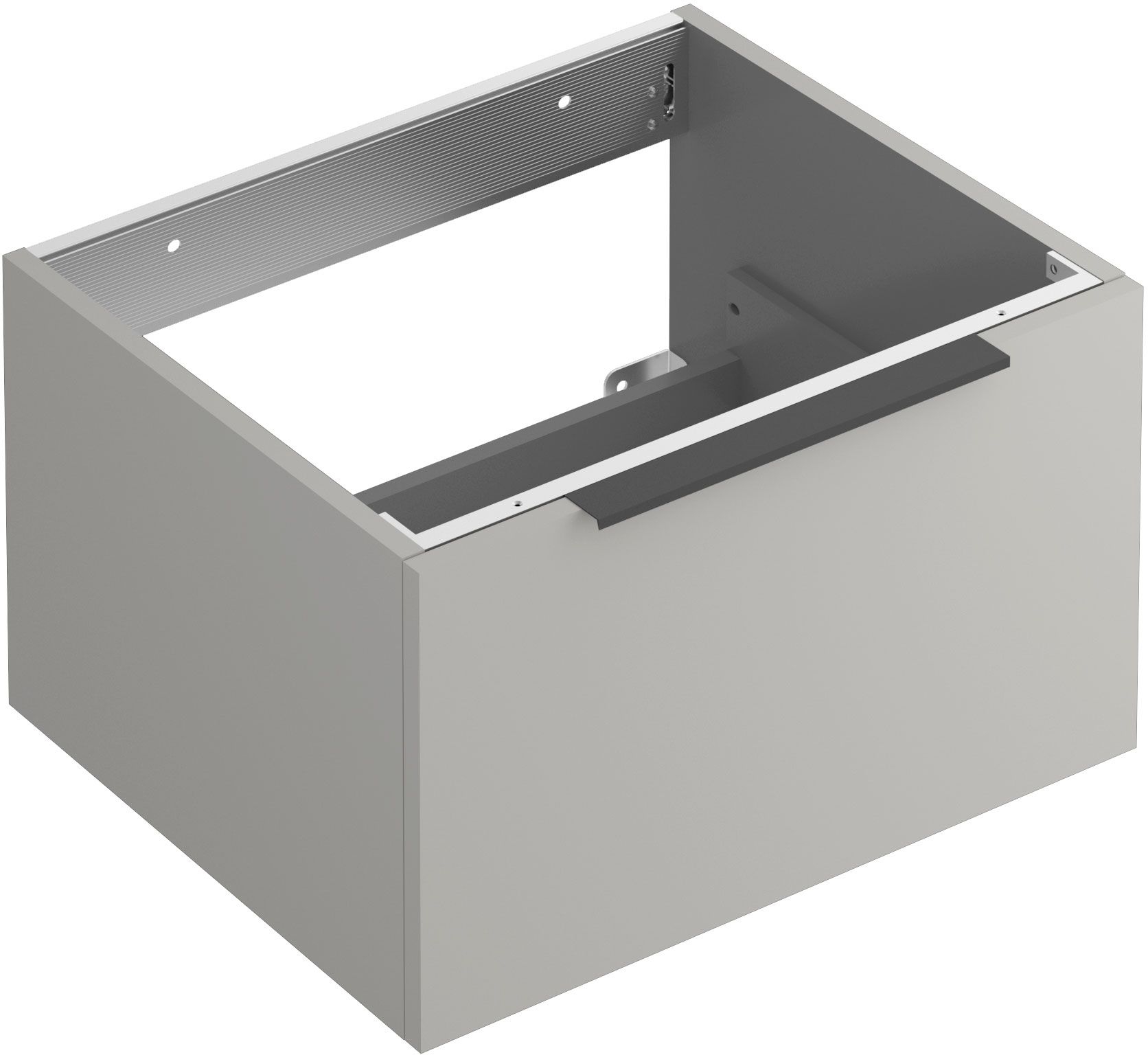 Kludi Icos szekrény 60x50x35 cm mosdókagyló alá akasztható szürke 50S60O2