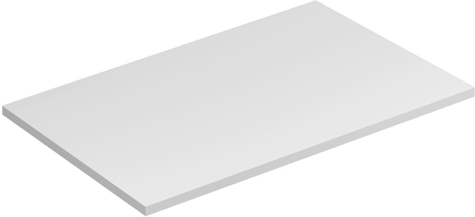 Kludi Icos szekrény feletti pult 80x50 cm fehér 50T8053