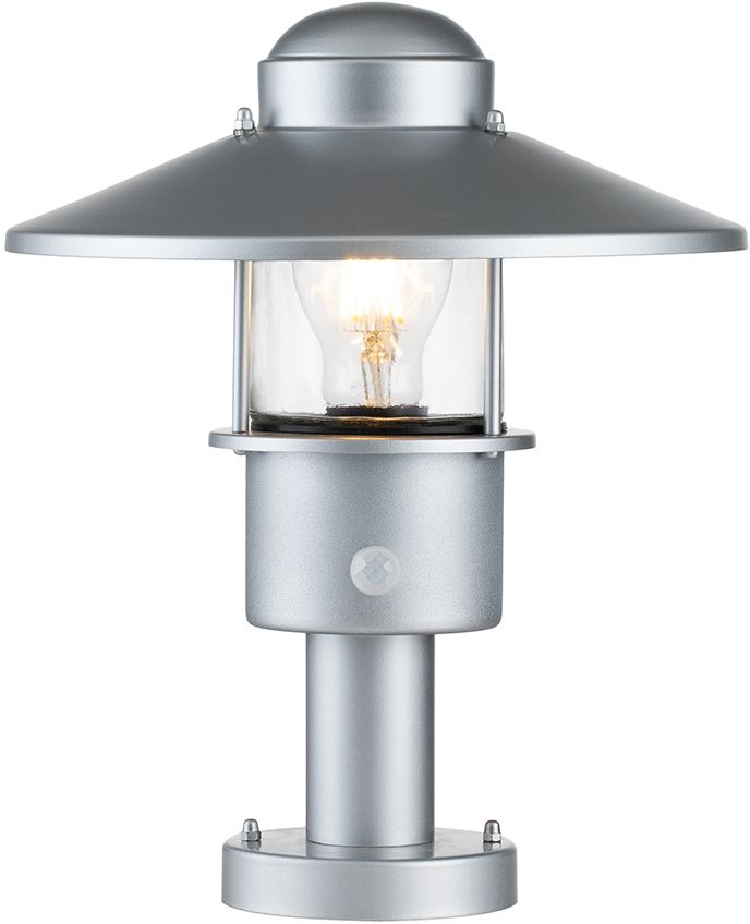 Elstead Lighting Klampenborg kültéri állólámpa 1x60 W ezüst KLAMPENBORG-PED-PIR-SIL