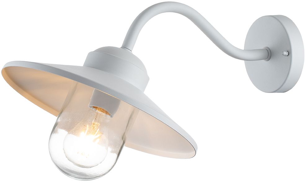 Elstead Lighting Klampenborg kültéri fali lámpa 1x60 W fehér KLAMPENBORG-WHT
