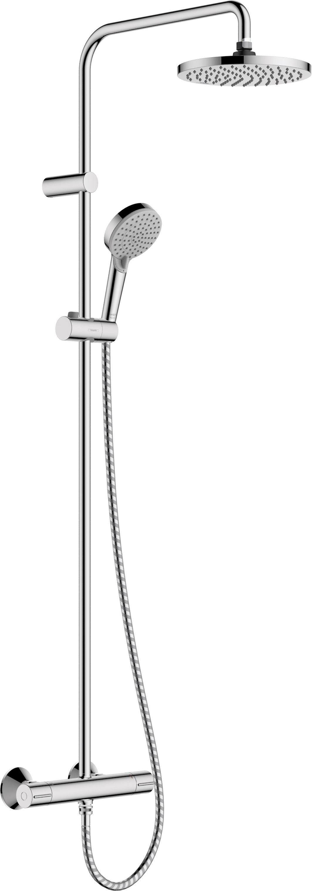 Hansgrohe Vernis Blend zuhany készlet fal termosztáttal trópusi zuhany opcióval króm 26318000