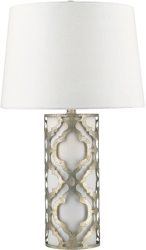 Elstead Lighting Arabella asztali lámpa 1x100 W fehér-ezüst GN-ARABELLA-TL-S