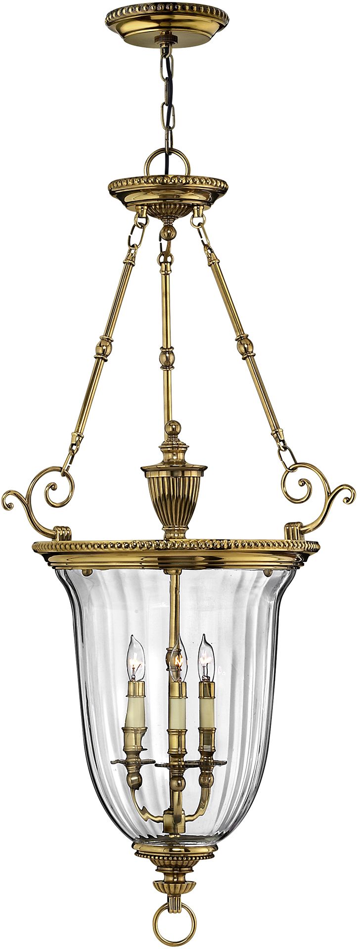 Elstead Lighting Cambridge függőlámpa 3x60 W sárgaréz HK-CAMBRIDGE-P-L