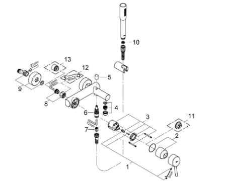 Grohe Concetto zuhanyzókapcsoló 64309000