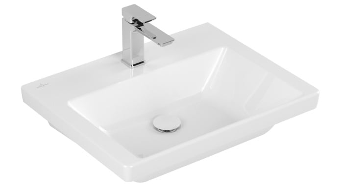Villeroy & Boch Subway 3.0 mosdótál 60x47 cm négyszögletes beépíthető fehér 4A7061R1