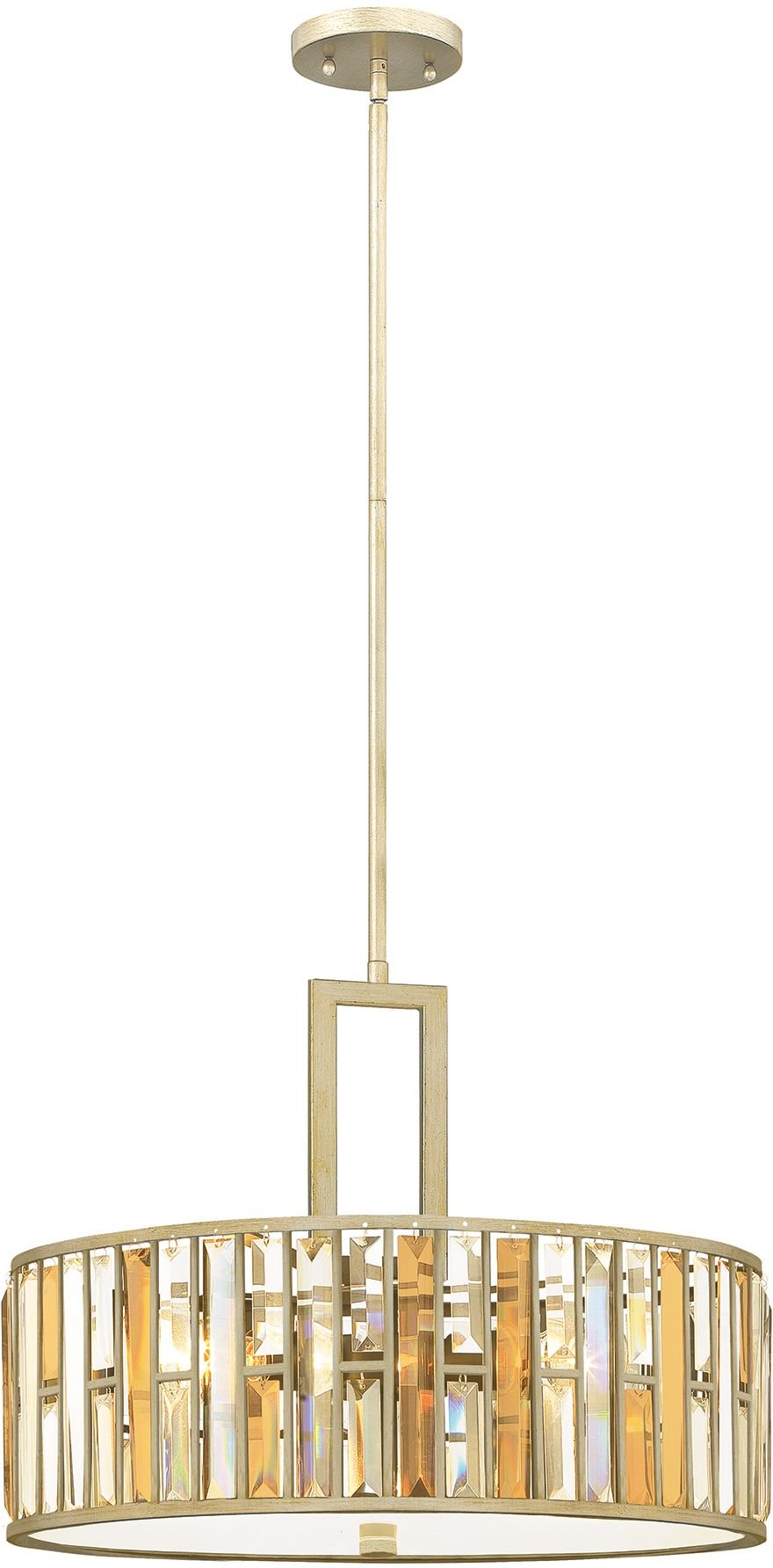 Elstead Lighting Gemma függőlámpa 3x60 W ezüst HK-GEMMA-P-C-SL