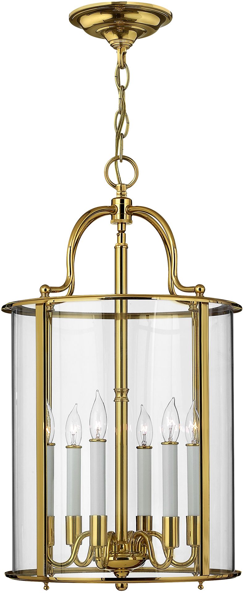 Elstead Lighting Gentry függőlámpa 6x60 W sárgaréz HK-GENTRY-P-L-PB