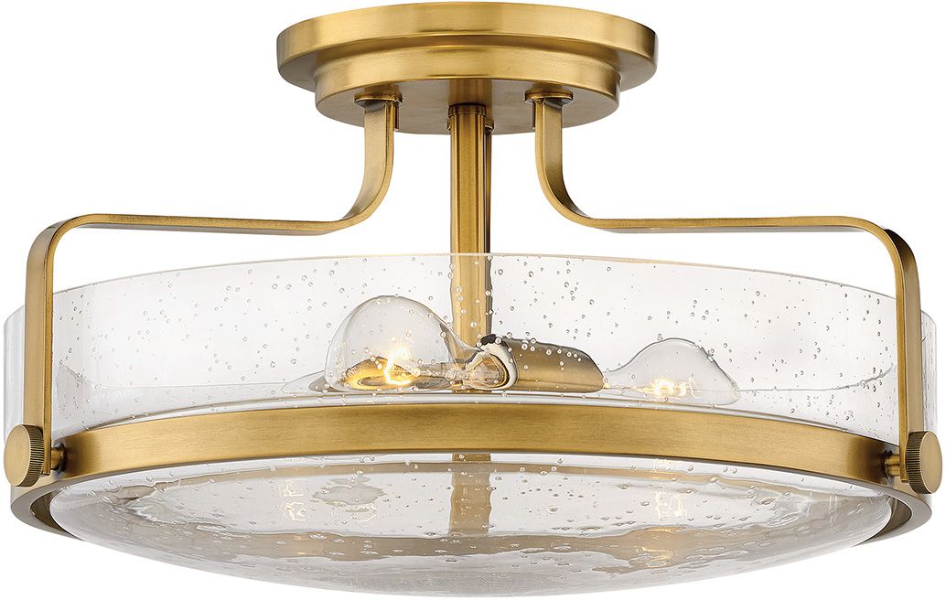 Elstead Lighting Harper mennyezeti lámpa 3x60 W sárgaréz-átlátszó HK-HARPER-SFM-HB-CS