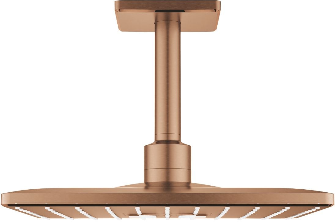 Grohe Rainshower fejzuhany karral 31x31 cm négyzet Brushed Warm Sunset 26481DL0