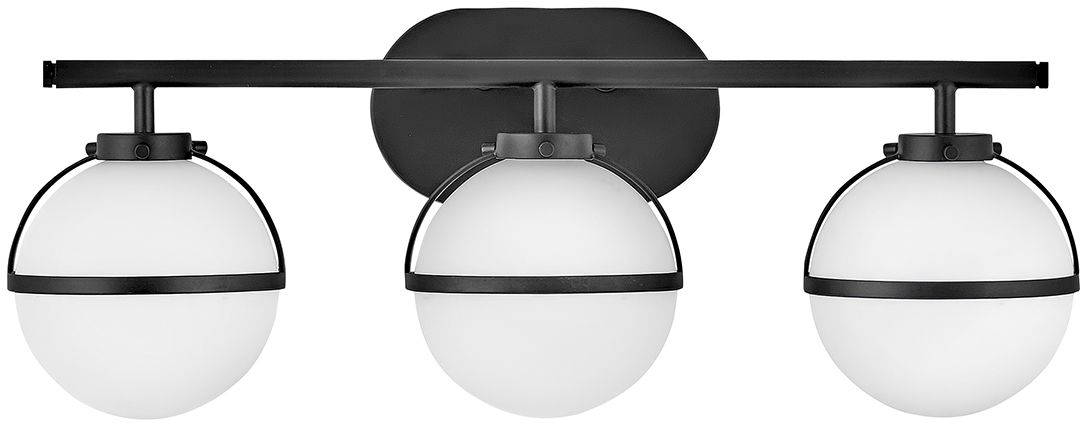 Elstead Lighting Hollis oldalfali lámpa 3x40 W fehér-fekete HK-HOLLIS3-O-BK-BATH