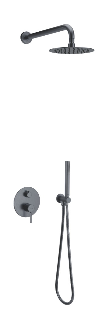 Excellent Pi zuhany készlet beépített trópusi zuhany opcióval grafit AREX.SET.1245AB