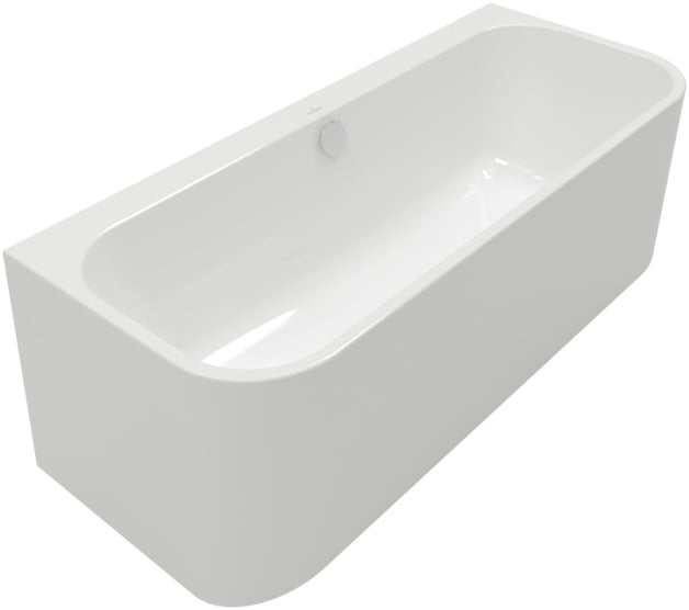 Villeroy & Boch Architectura fal mellé szerelhető fűrdőkád 180x80 cm négyszögletes fehér UBA180ARE9CS00V-01