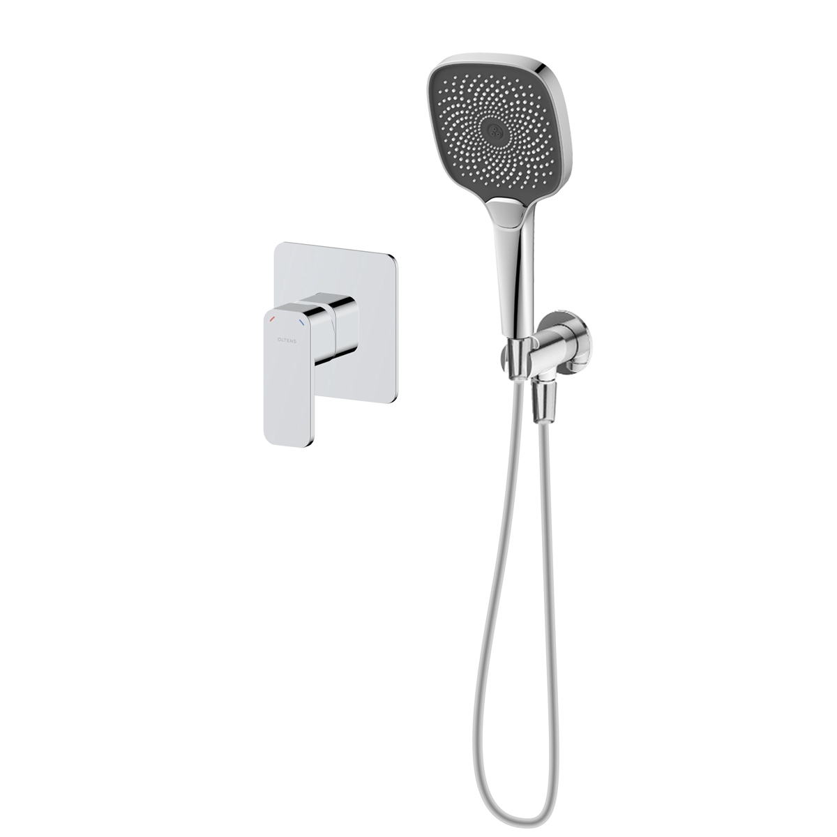Készlet zuhanycsaptelep Oltens Hadsel 33106100, zuhanyfej Oltens Havis EasyClick 37108100, 39304100, 37200100