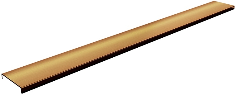 Schedpol Base Copper Brushed Range lineáris lefolyófedél 110 cm réz 10.058/DPMS