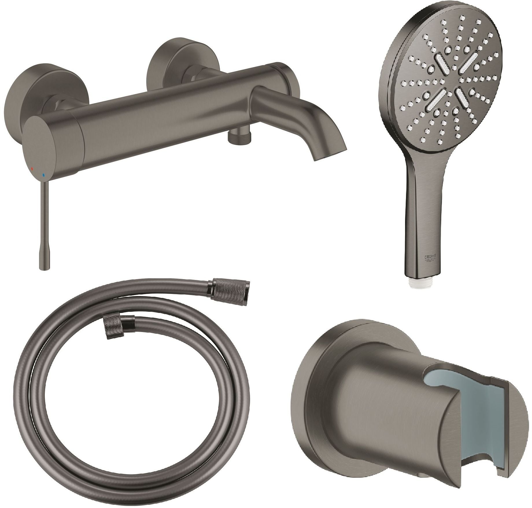 Készlet kád és zuhany csaptelep Grohe Essence 33624AL1, zuhanyfej Grohe Rainshower 26574AL0, 27074AL0, 28362A01