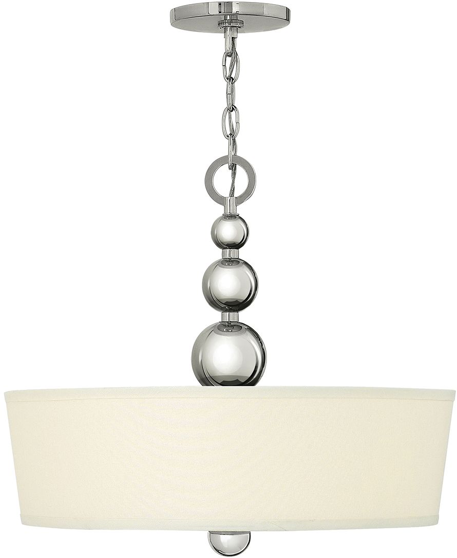 Elstead Lighting Zelda függőlámpa 3x60 W nikkel HK-ZELDA-P-B-PN